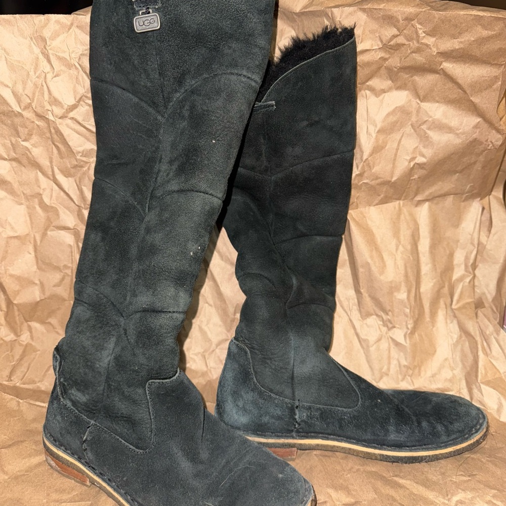 UGG Dark Suede Tall Boots